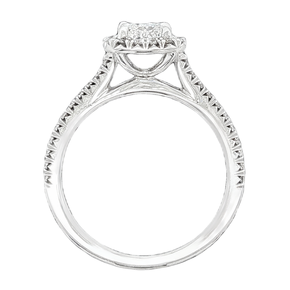 1.30ct Cushion Halo Diamond Engagement Ring — photo 3 of 3