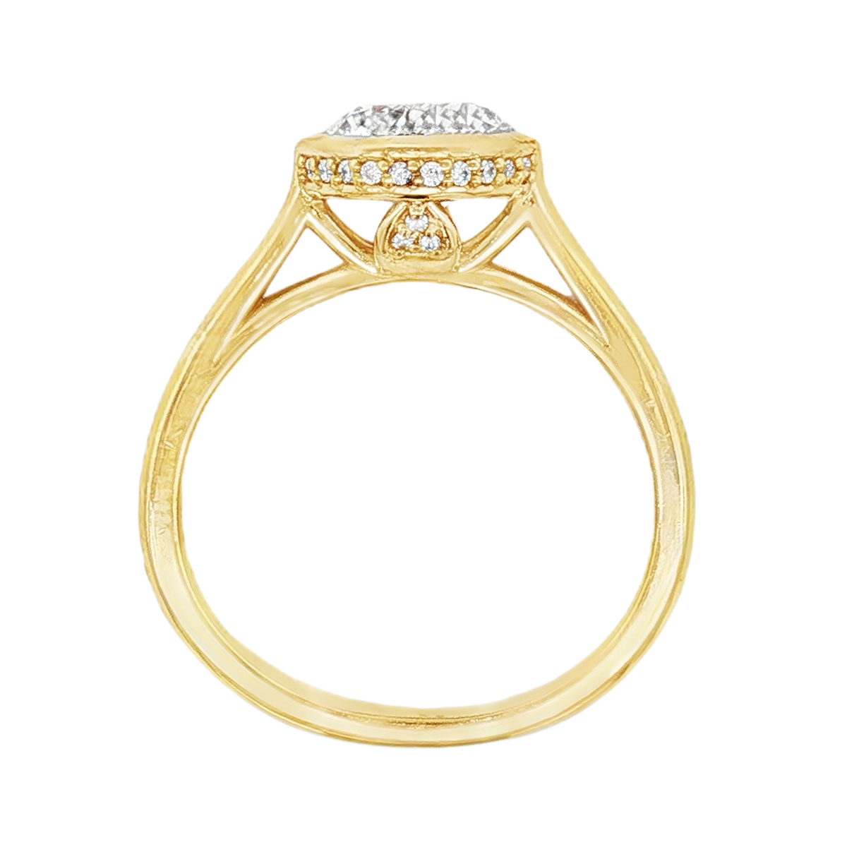 Signature Round Solitaire Diamond Engagement Ring — photo 3 of 3