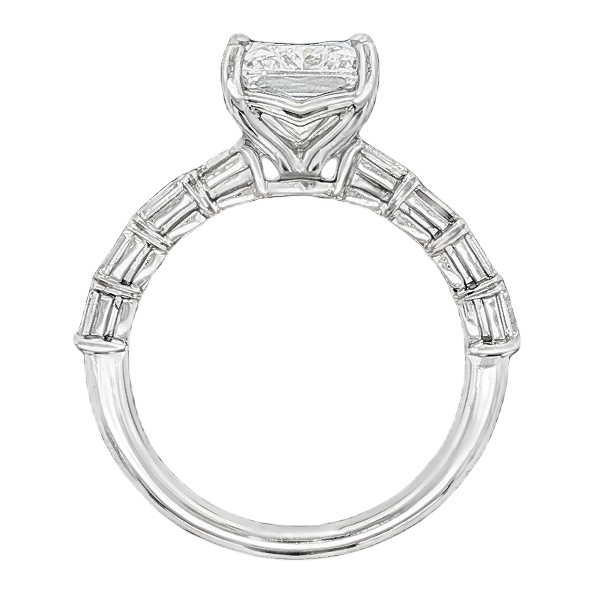 Precision Set Radiant Diamond Engagement Ring — photo 3 of 3