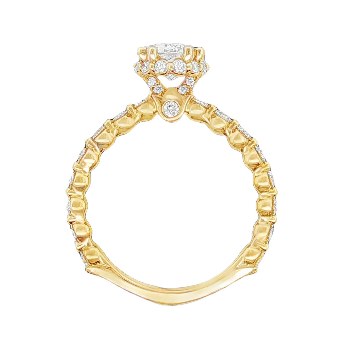 Verragio Oval Halo Diamond Engagement Ring — photo 3 of 3