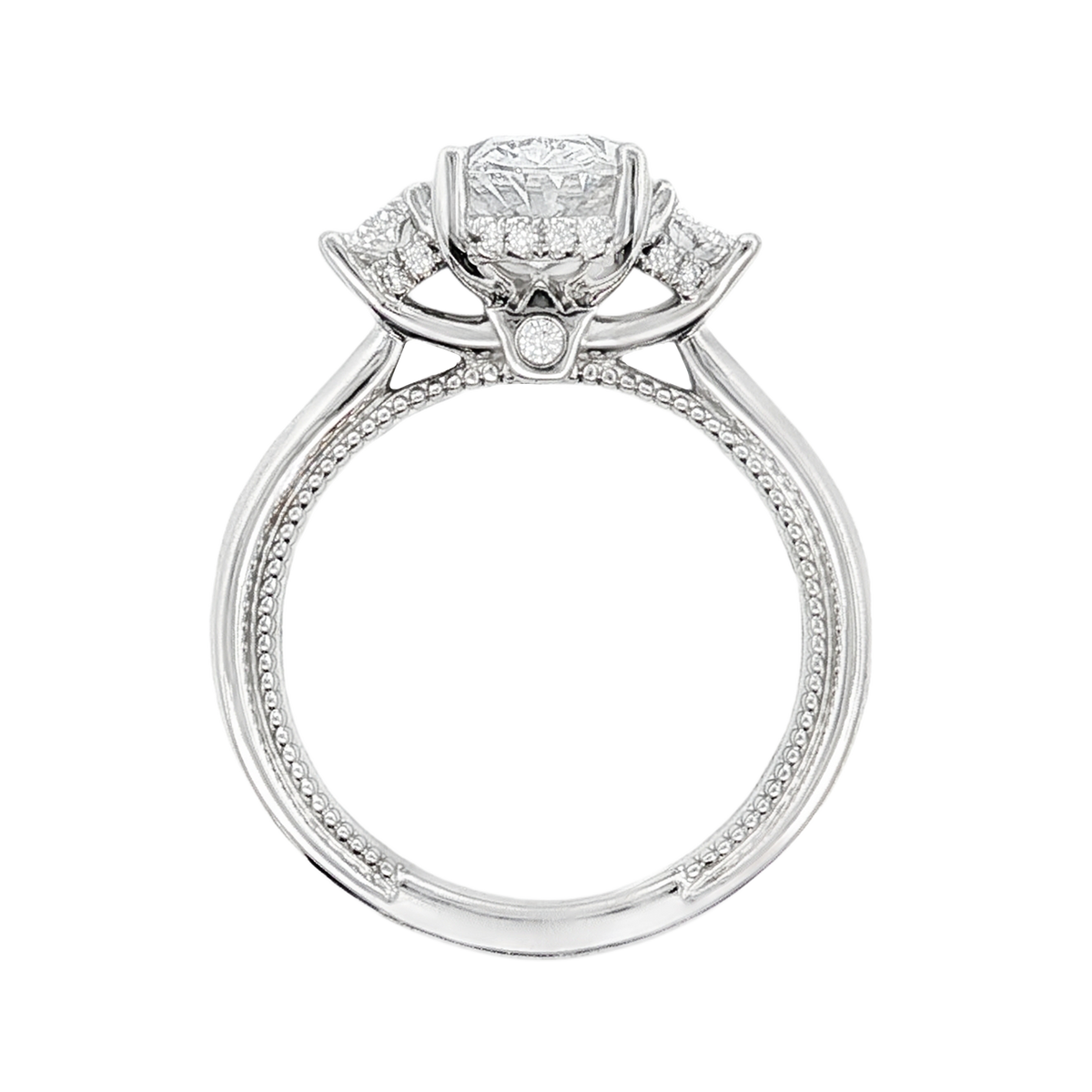 Verragio Three Stone Diamond Engagement Ring — photo 3 of 3