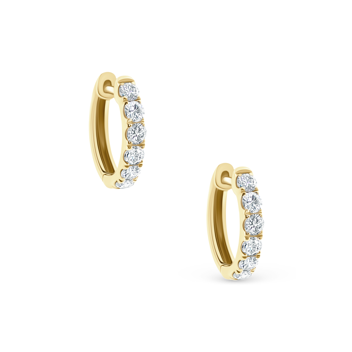 .42ct 14k Yellow Gold Diamond Huggys — photo 1 of 1