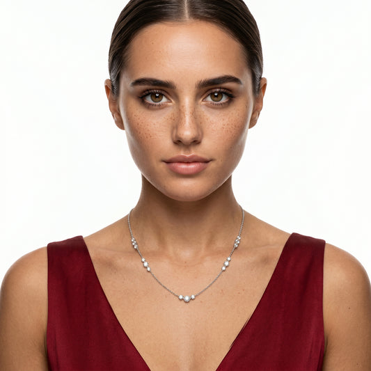 8.252ct Platinum Diamond Necklace — photo 2 of 2