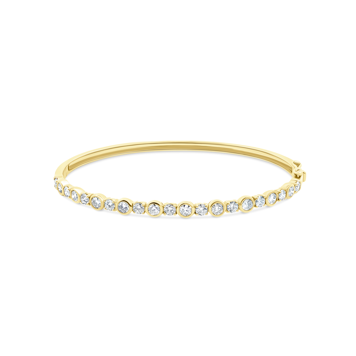 1.88ct 14k Gold Diamond Bangle — photo 3 of 3