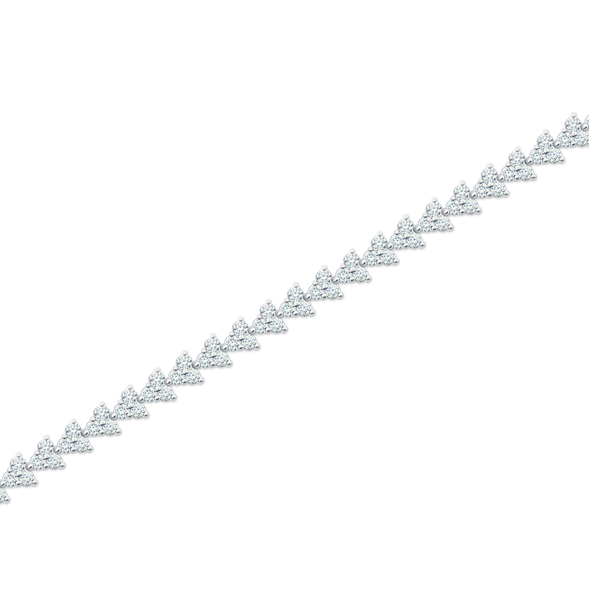 10.00ct 14k White Gold Diamond Bracelet — photo 1 of 1