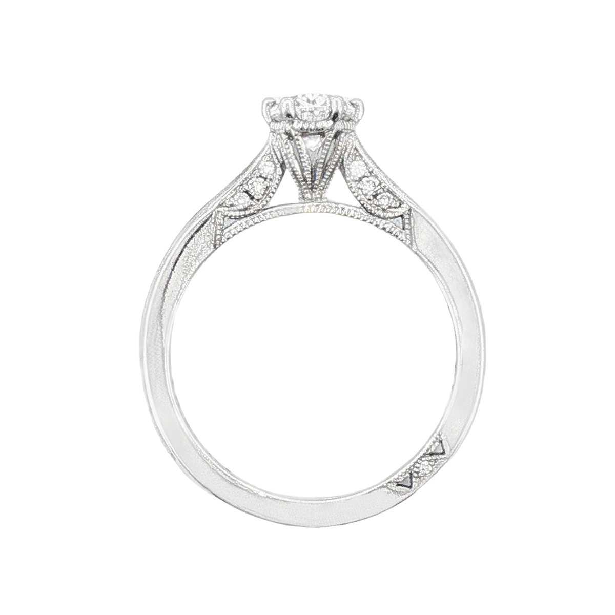 Tacori Oval Solitaire Diamond Engagement Ring — photo 3 of 3