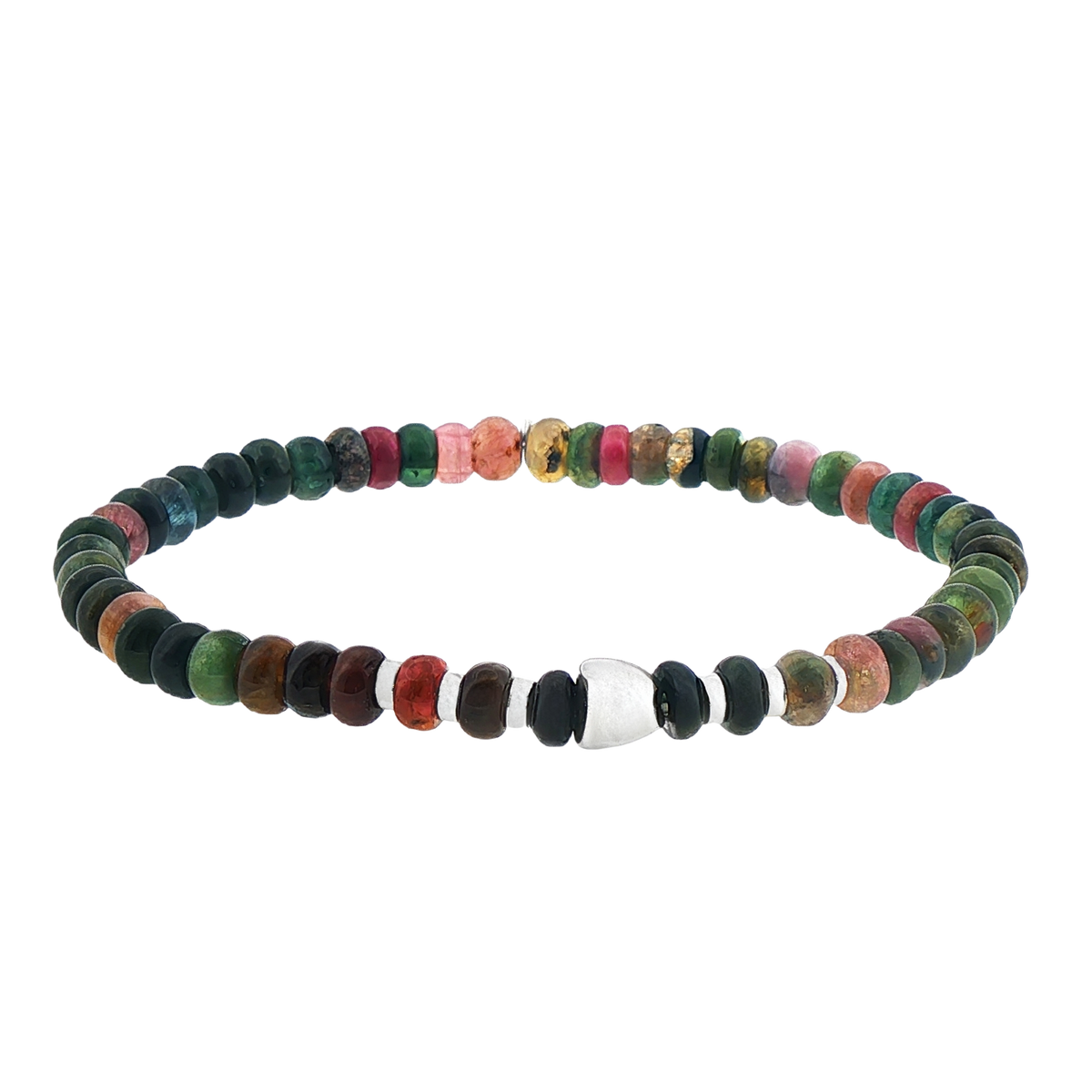Tateossian Tourmaline Bead Bracelet With Sterling Silver — photo 1 of 1