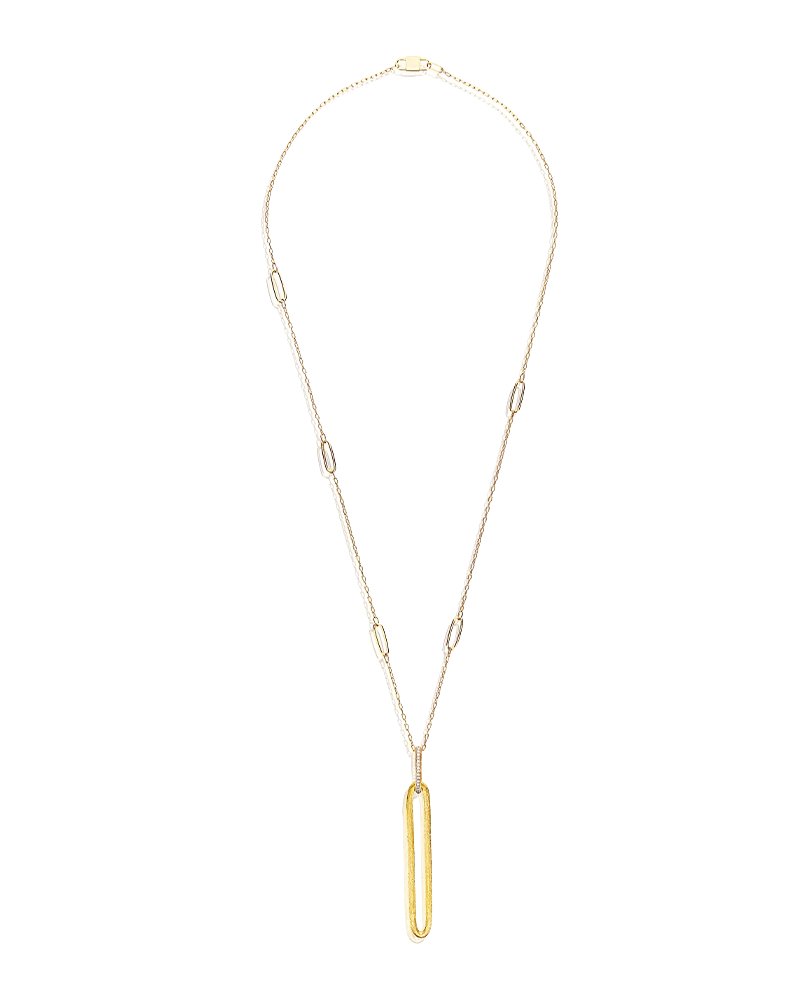 Nanis 18k Yellow Gold Long Diamond Necklace — photo 3 of 3