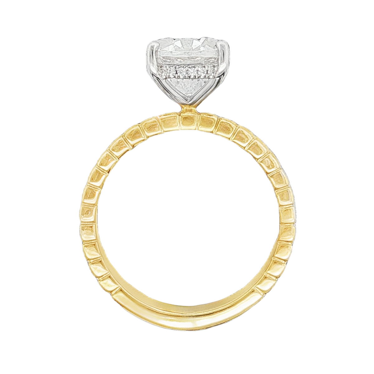 Martin Flyer Oval Solitaire Diamond Engagement Ring — photo 3 of 3