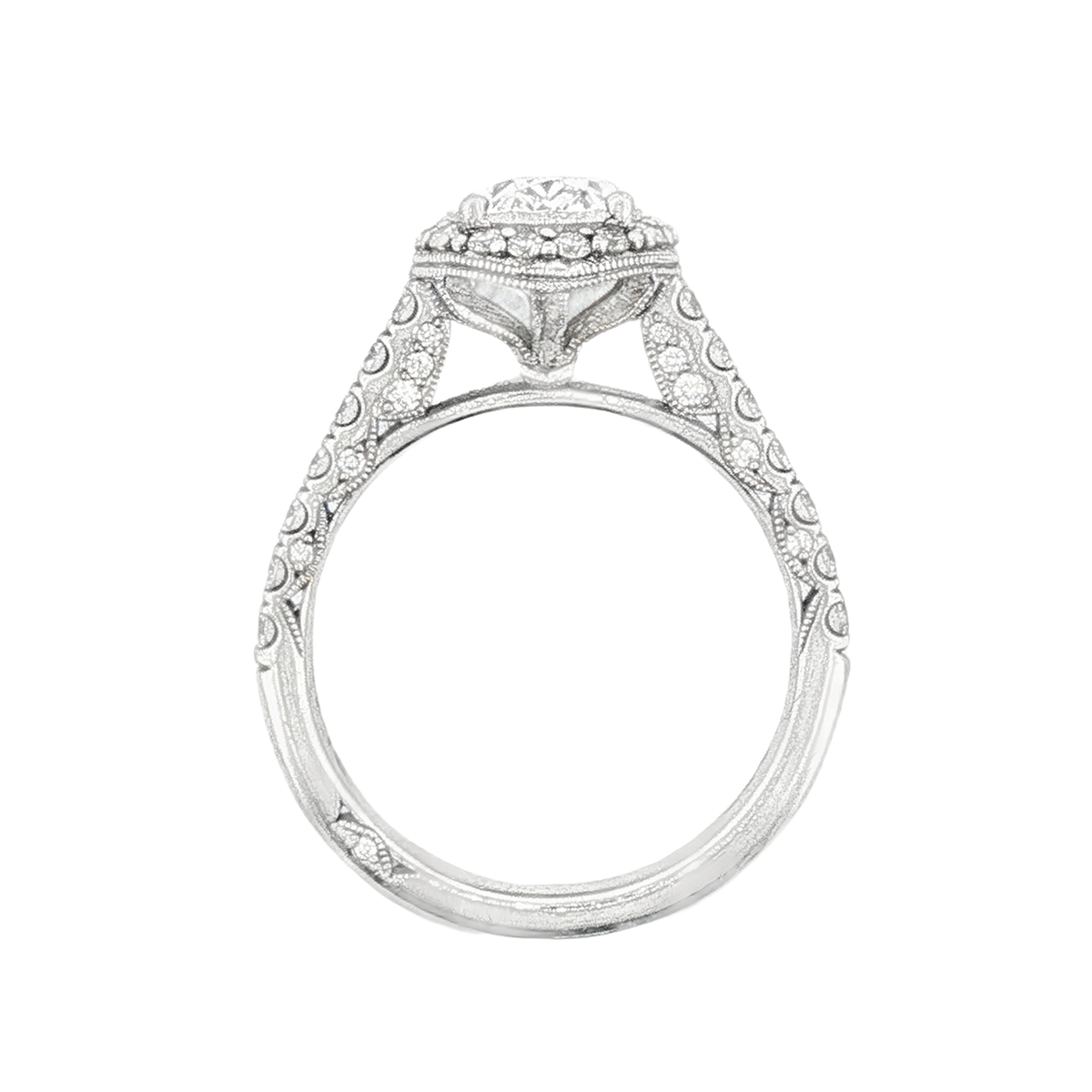 Tacori Oval Diamond Halo Engagement Ring — photo 3 of 3