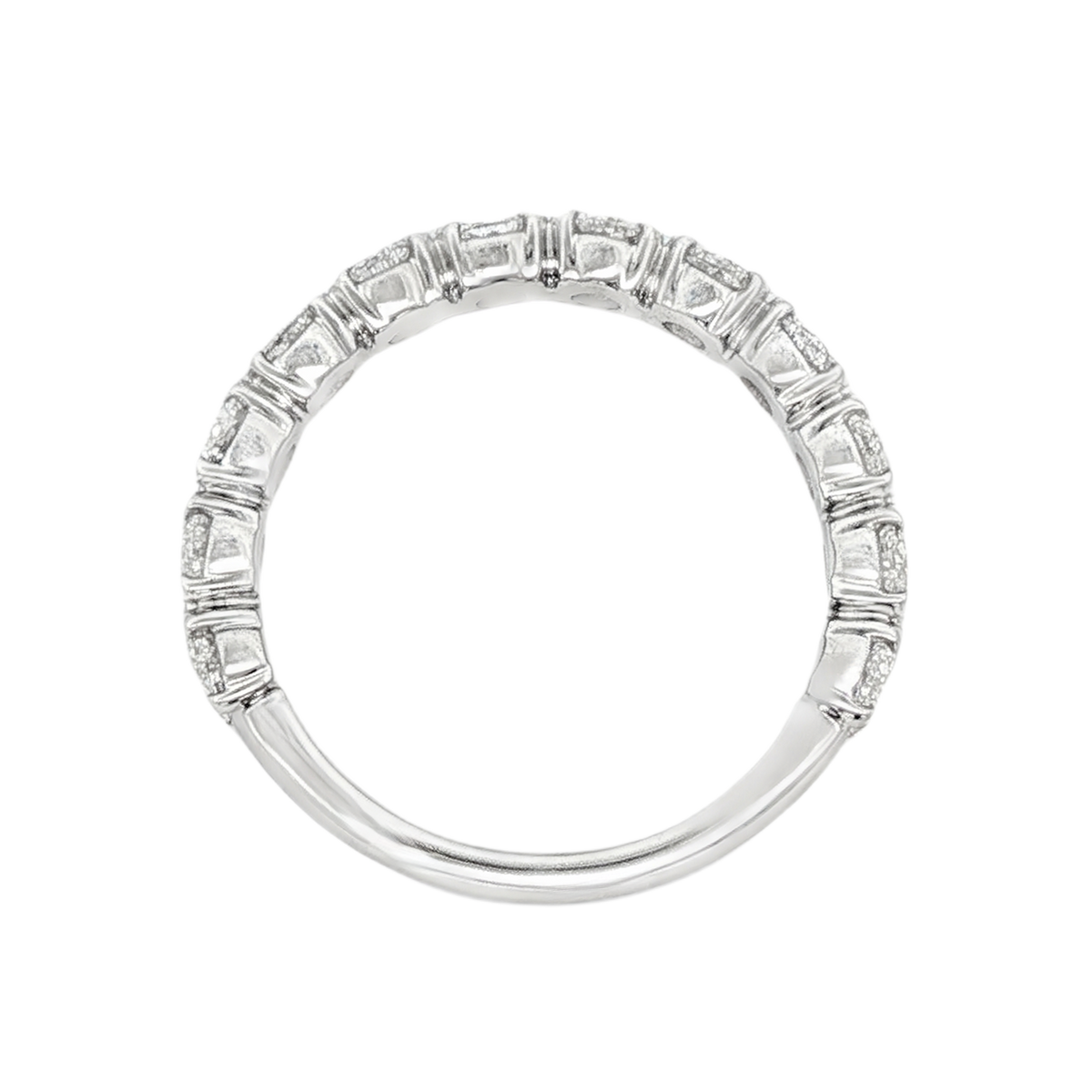 Christopher Designs Oval Diamond Wedding Ring — photo 3 of 3