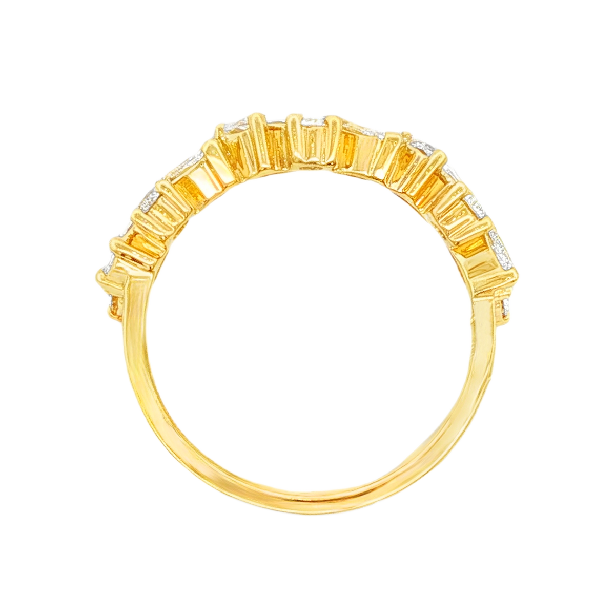 Christopher Designs Mixed Shape Diamond Wedding Ring — photo 3 of 3