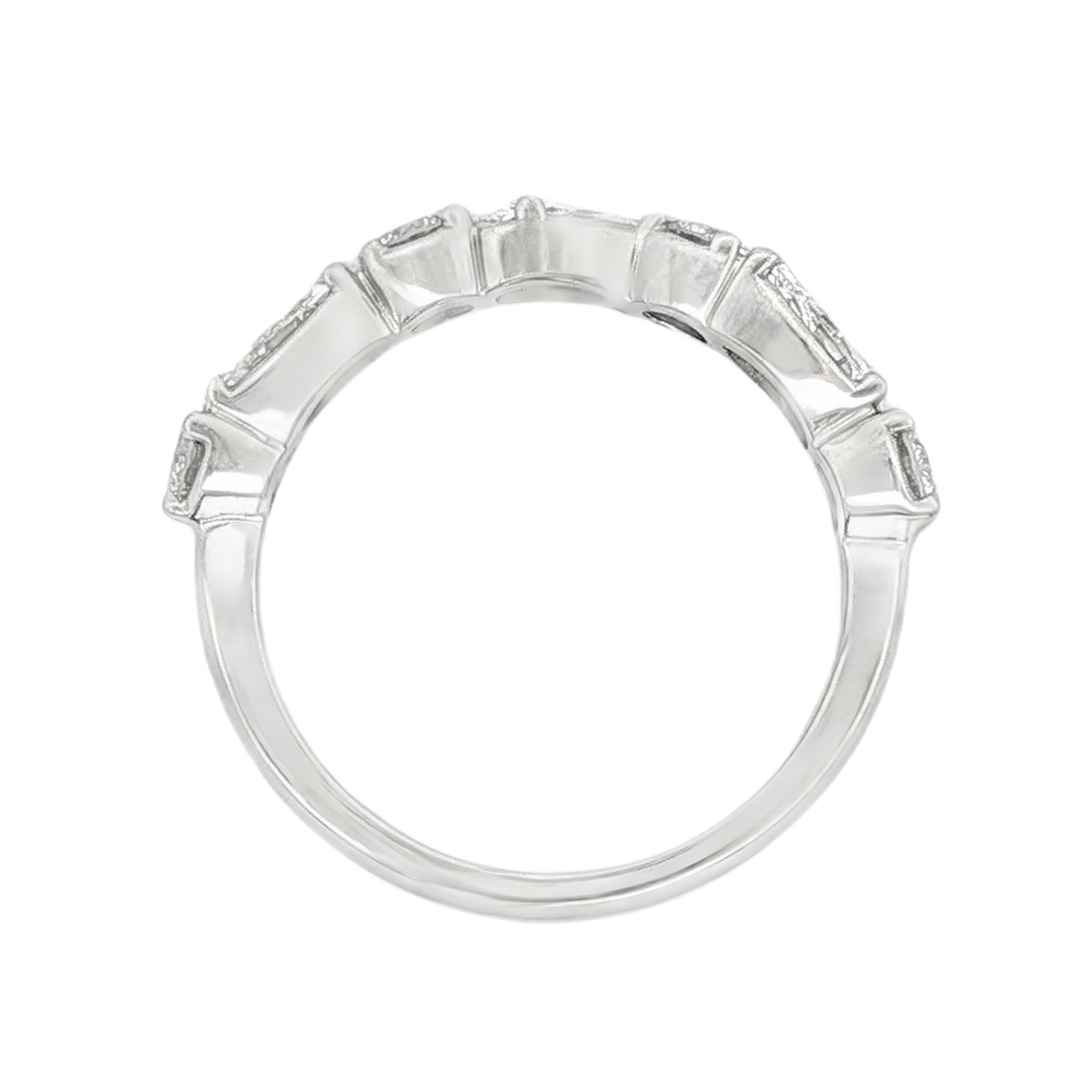 Christopher Designs Mixed Shape Diamond Wedding Ring — photo 3 of 3