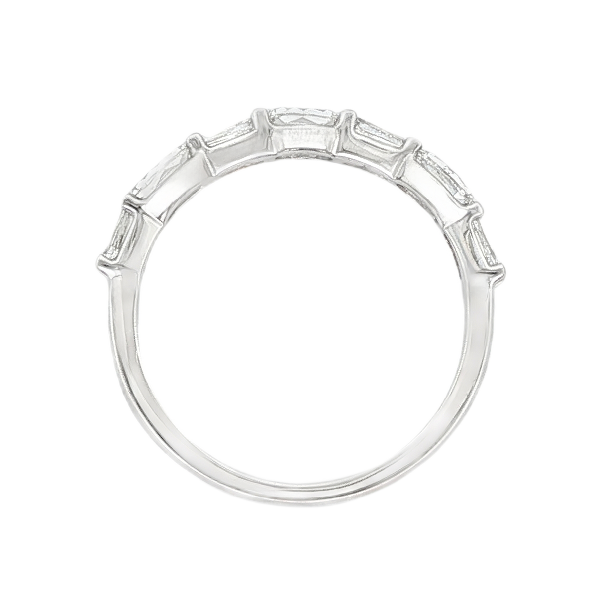 Christopher Designs Mixed Shape Diamond Wedding Ring — photo 6 of 6