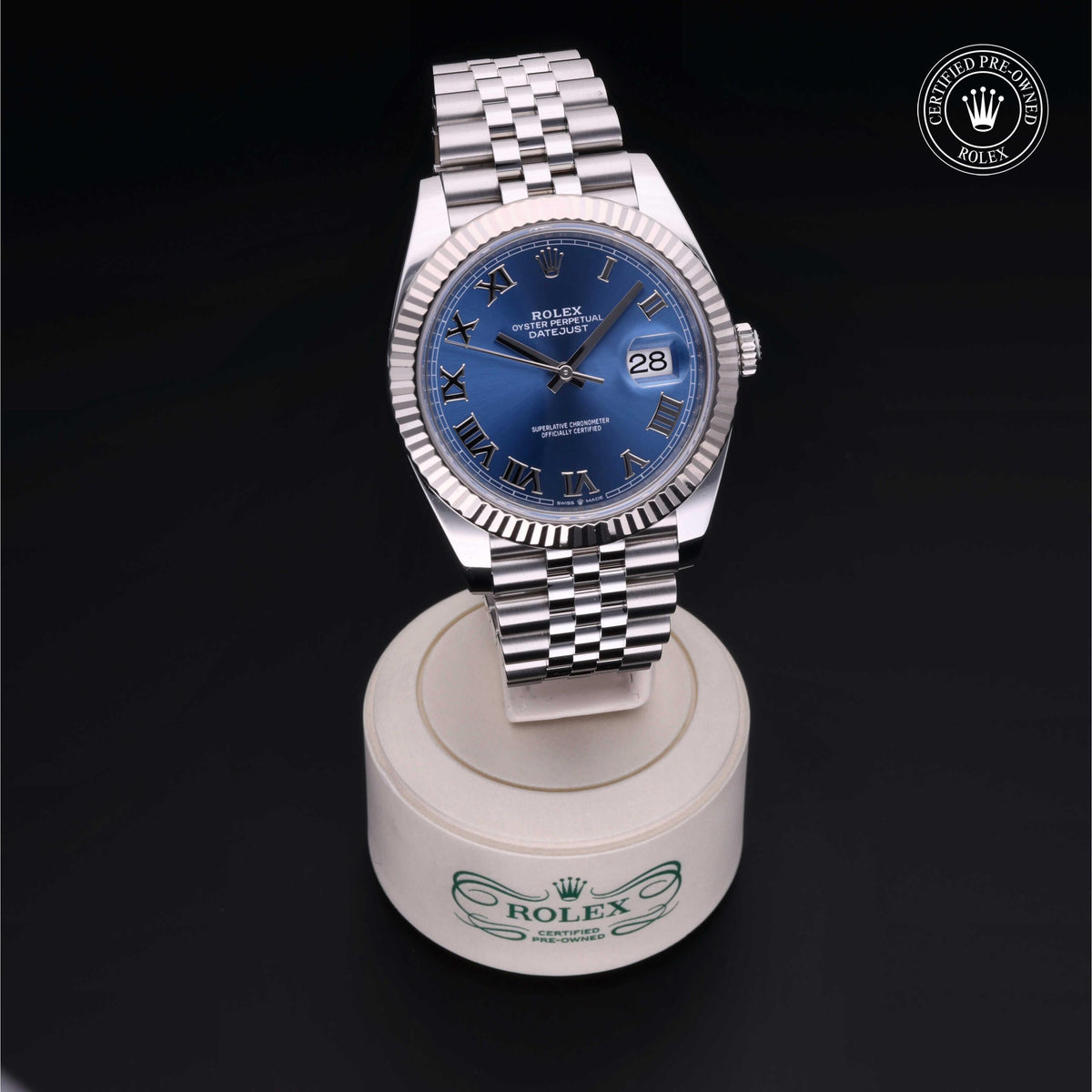 Rolex Certified Pre-Owned Datejust 41 M126334 in Oystersteel with blue dial, image 41 of 41