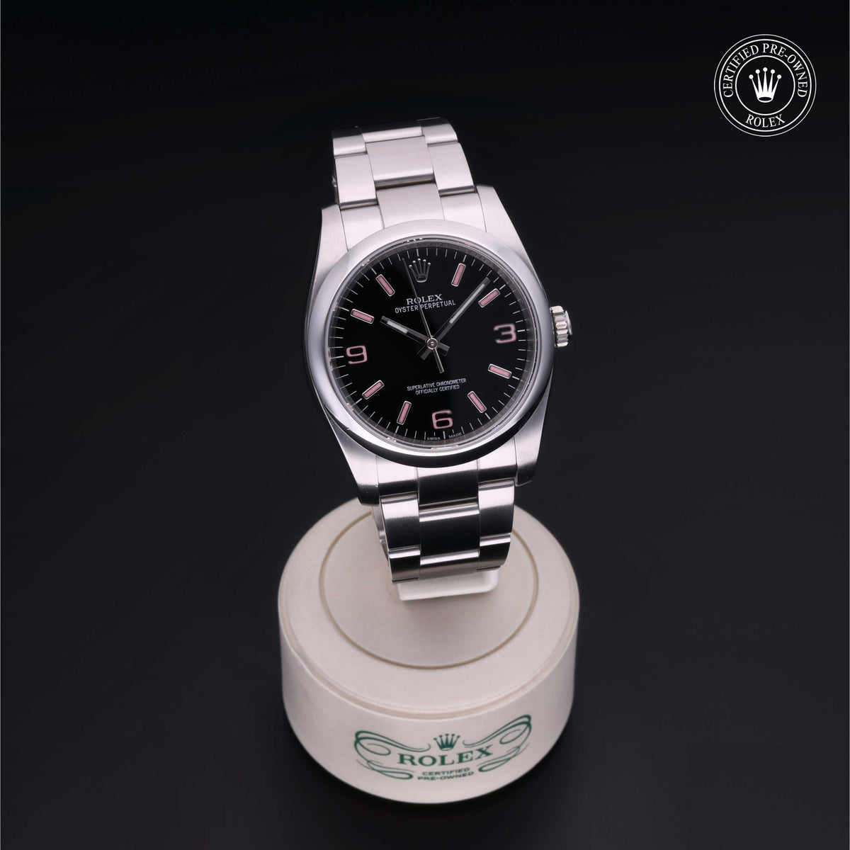 Rolex Certified Pre-Owned Date 36 M116000 in Oystersteel with black dial, image 41 of 41