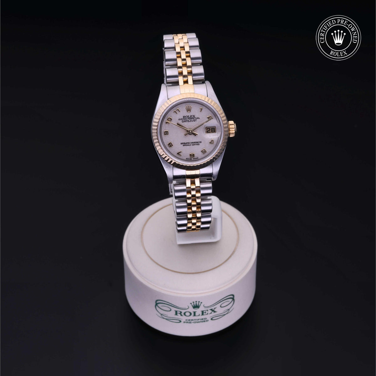 Rolex Certified Pre-Owned Lady-Datejust 26 M79173 in Oystersteel and yellow gold with ivory dial, image 41 of 41