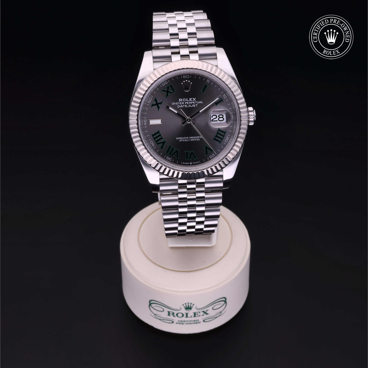 Rolex Certified Pre-Owned Datejust 41 M126334 in Oystersteel with slate dial, image 41 of 41
