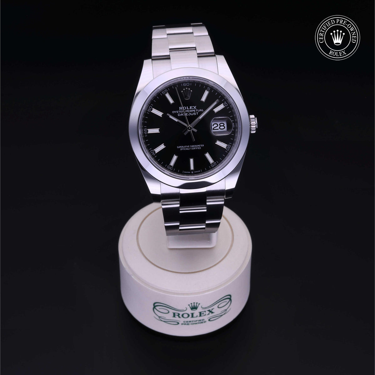 Rolex Certified Pre-Owned Datejust 41 M126300 in Oystersteel with black dial, image 41 of 41