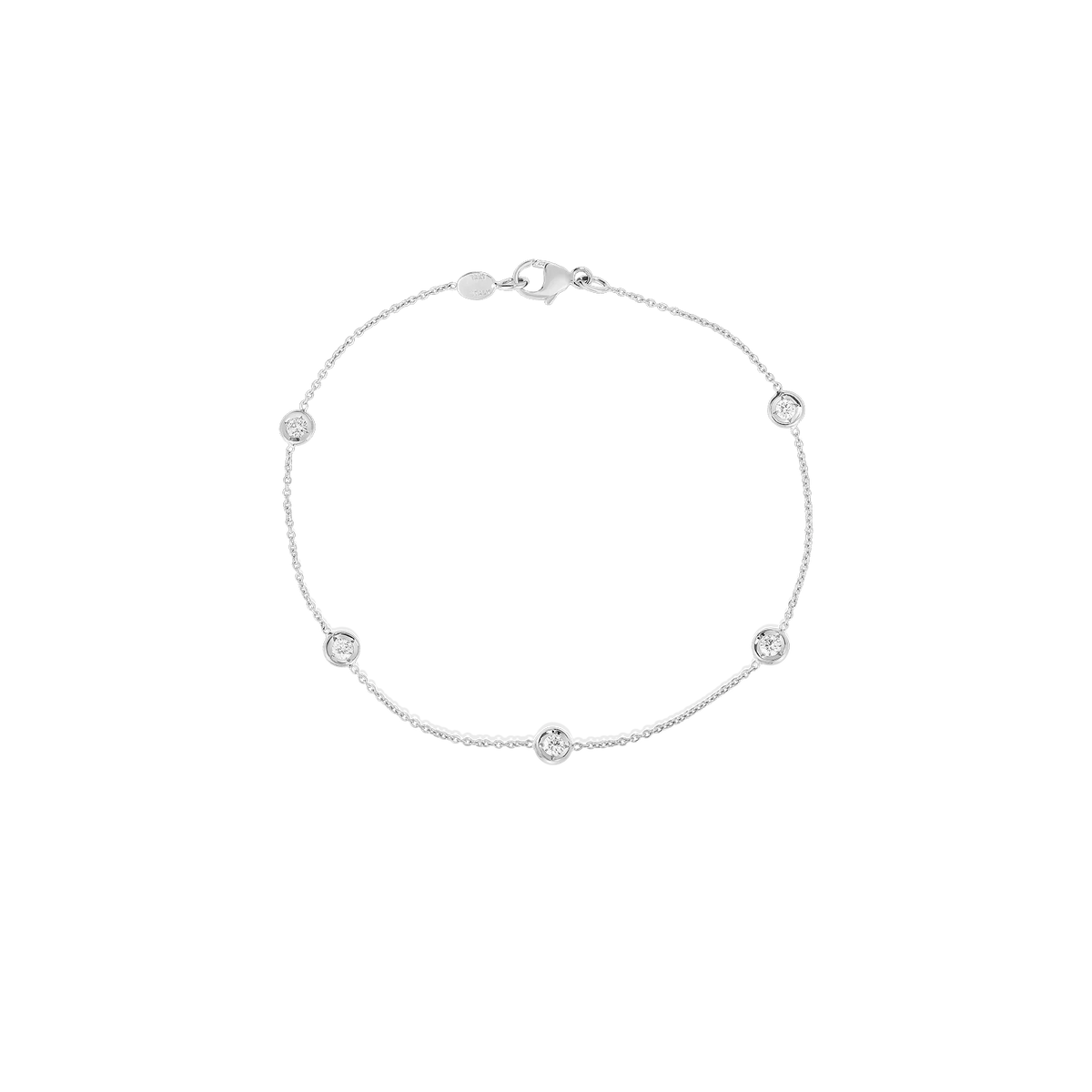 Roberto Coin 18K Gold Diamonds By The Inch Five Station Bracelet — photo 2 of 3