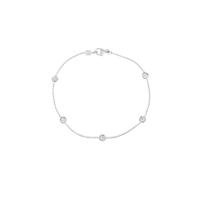 Roberto Coin 18K Gold Diamonds By The Inch Five Station Bracelet — photo 2 of 3