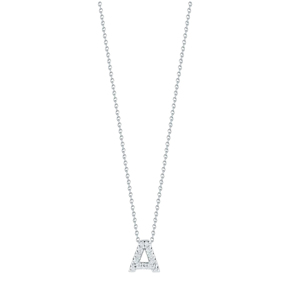 Roberto Coin 18K White Gold Diamond Love Letter Pendant — photo 1 of 1