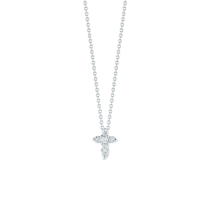 Roberto Coin 18K Gold Diamond Baby Cross Necklace — photo 1 of 3