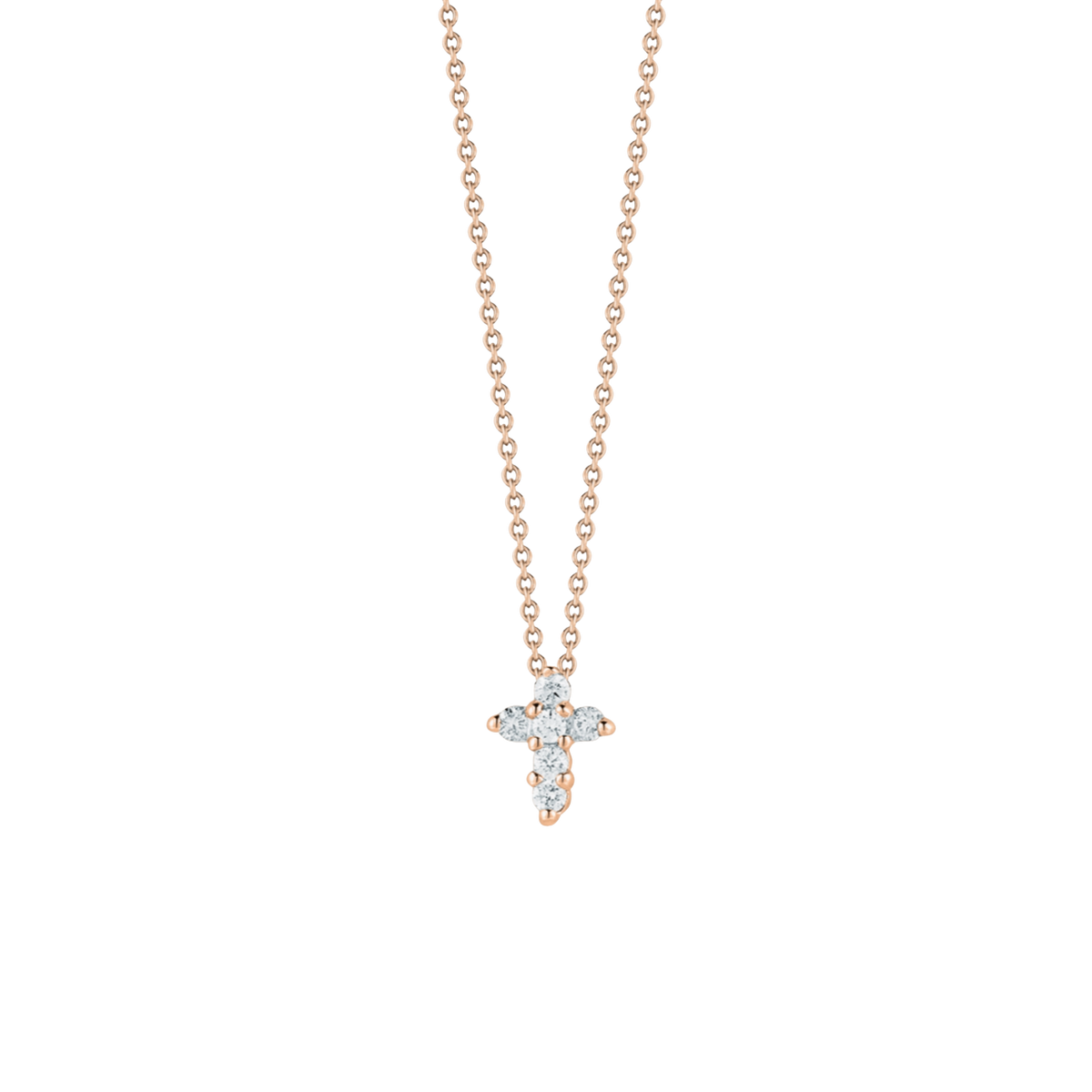 Roberto Coin 18K Gold Diamond Baby Cross Necklace — photo 3 of 3