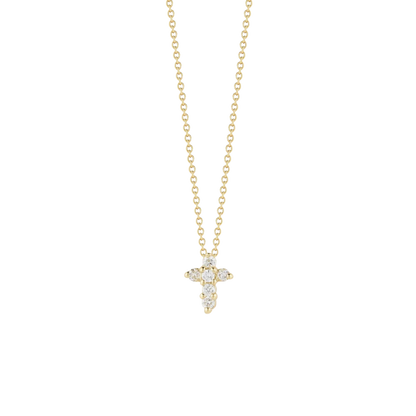 Roberto Coin 18K Gold Diamond Baby Cross Necklace — photo 2 of 3