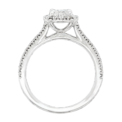 1.30ct Cushion Halo Diamond Engagement Ring — photo 3 of 3