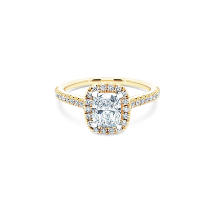 1.12ct Cushion Halo Diamond Engagement Ring — photo 1 of 3