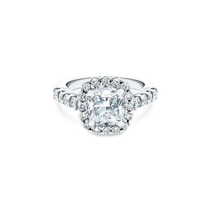 2.26ct Cushion Halo Diamond Engagement Ring — photo 1 of 3
