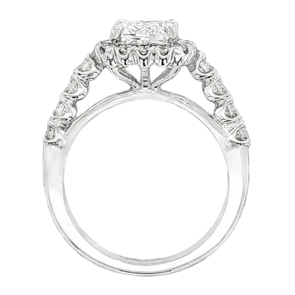 2.26ct Cushion Halo Diamond Engagement Ring — photo 3 of 3