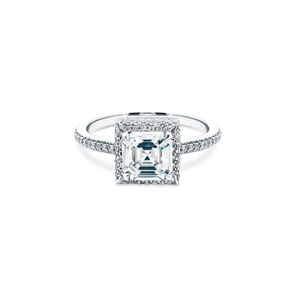 1.82ct Asscher Halo Diamond Engagement Ring — photo 1 of 3