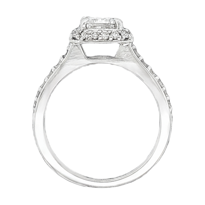 1.05ct Princes Cut Diamond Halo Engagement Ring — photo 3 of 3