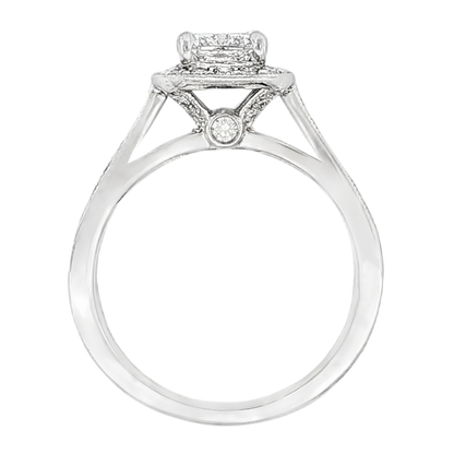 1.29ct Cushion Halo Diamond Engagement Ring — photo 3 of 3