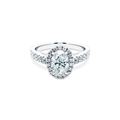 1.49ct Oval Halo Diamond Engagement Ring — photo 1 of 3