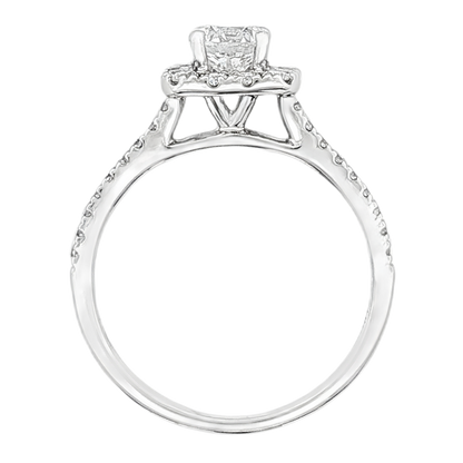 1.13ct Cushion Halo Diamond Engagement Ring — photo 3 of 3