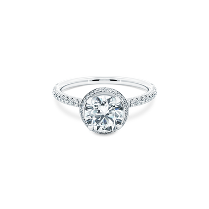 1.75ct Round Cut Diamond Pave Engagement Ring — photo 1 of 3