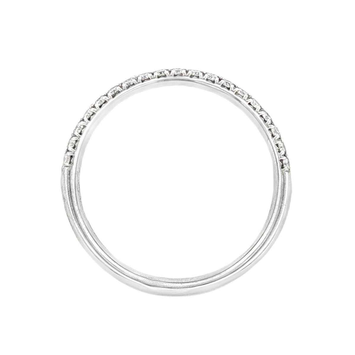 .43ct Round Cut Pave Diamond Wedding Ring — photo 3 of 3