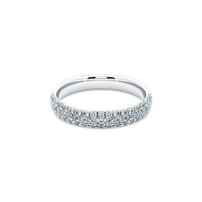 .43ct Round Cut Pave Diamond Wedding Ring — photo 1 of 3