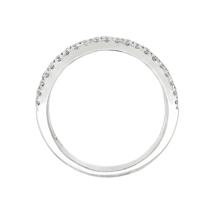 1.12ct Round Cut Pave Diamond Wedding Ring — photo 3 of 3