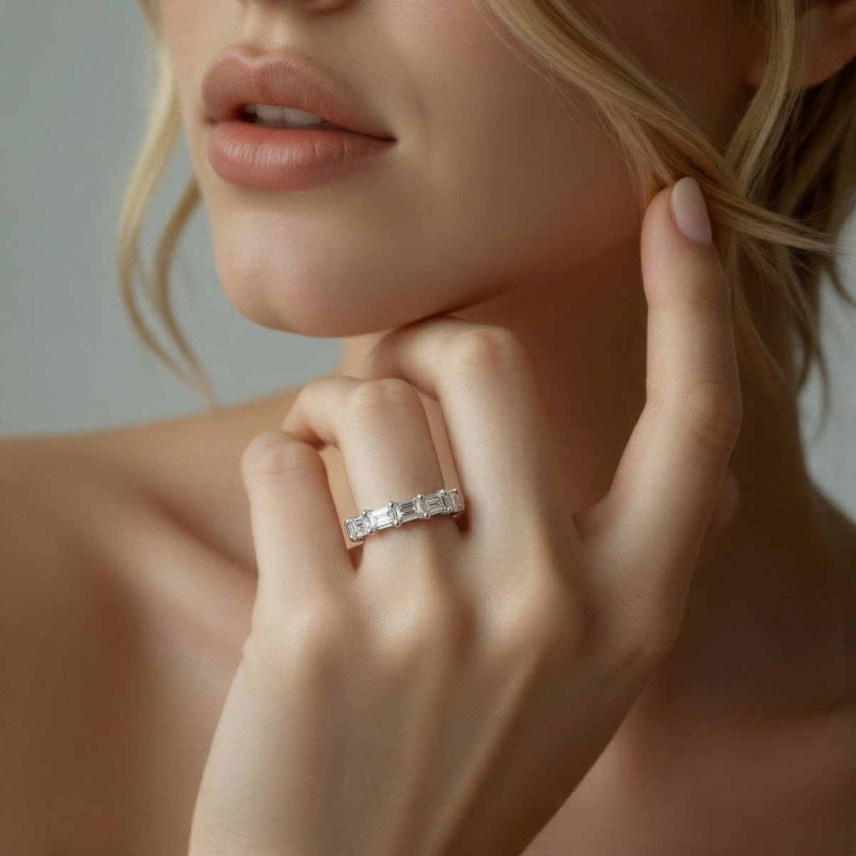 2.09ct Baguette Cut Diamond Wedding Ring — photo 2 of 3