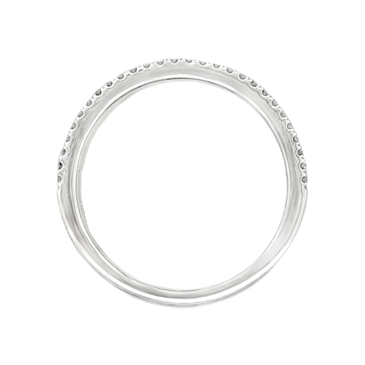 .45ct Round Cut Pave Diamond Wedding Ring — photo 3 of 3