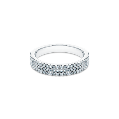 .45ct Round Cut Pave Diamond Wedding Ring — photo 1 of 3