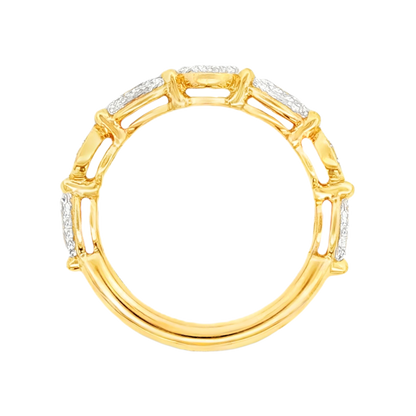 1.27ct Mixed Shape Diamond Wedding Ring — photo 3 of 3