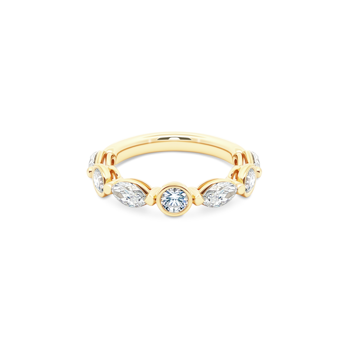 1.27ct Mixed Shape Diamond Wedding Ring — photo 1 of 3