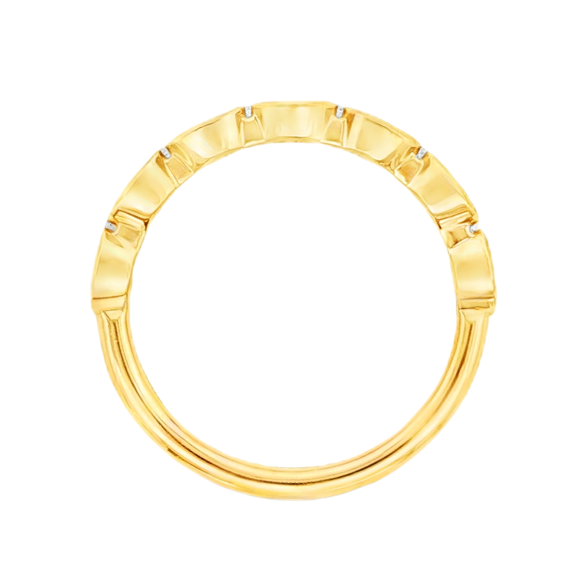 .74ct Bezel Set Oval Cut Diamond Wedding Ring — photo 3 of 3