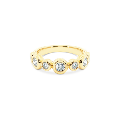 .63ct Bezel Set Round Cut Diamond Wedding Ring — photo 1 of 3
