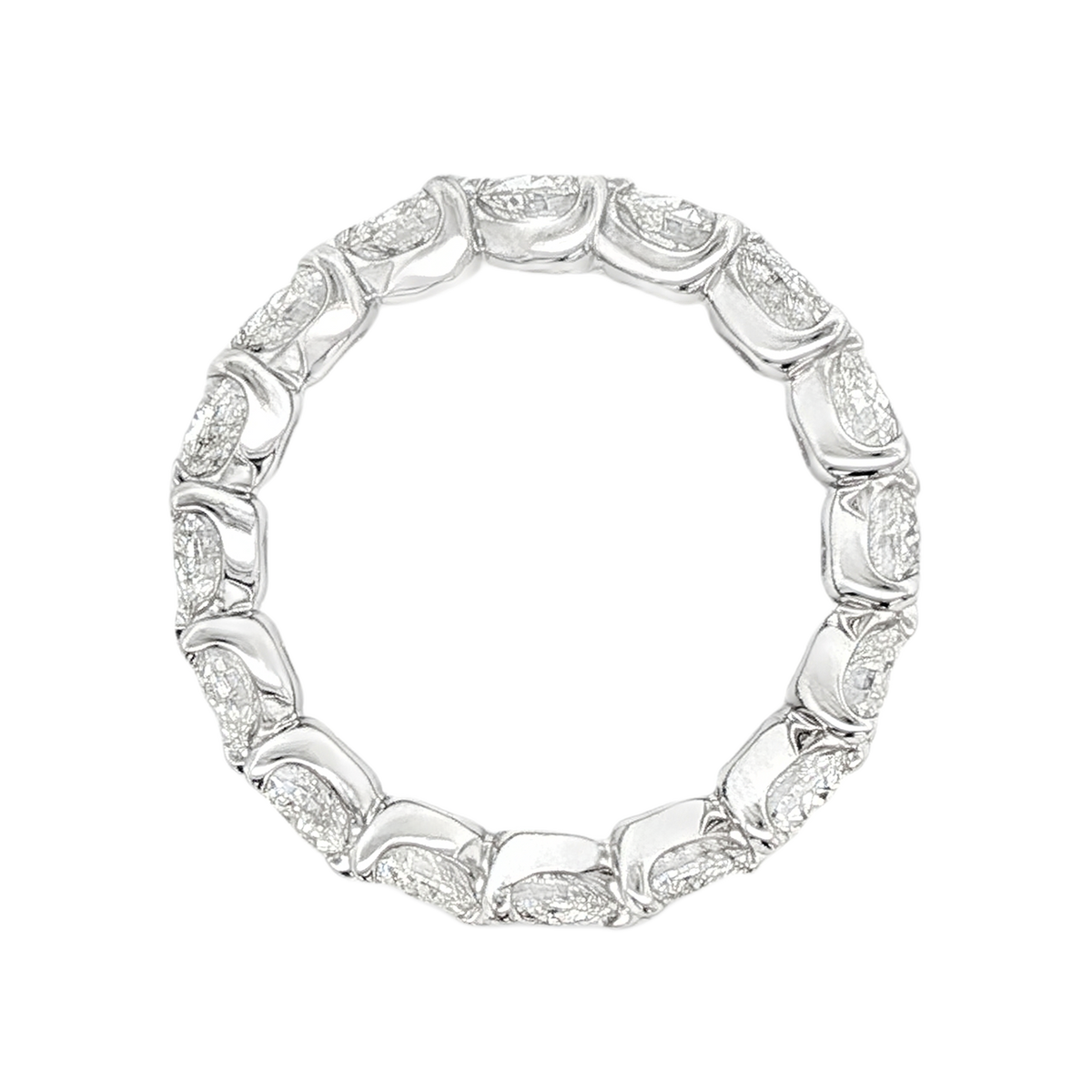 3.11ct Heart Shaped Diamond Eternity Wedding Ring — photo 3 of 3